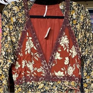 NWT Beautiful Free People Tilda Wrap Dress